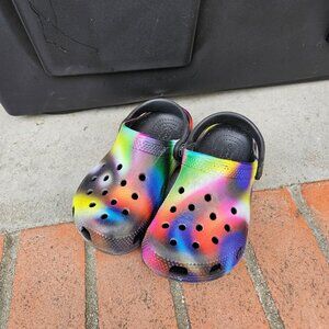 Multicolored Toddler Crocs